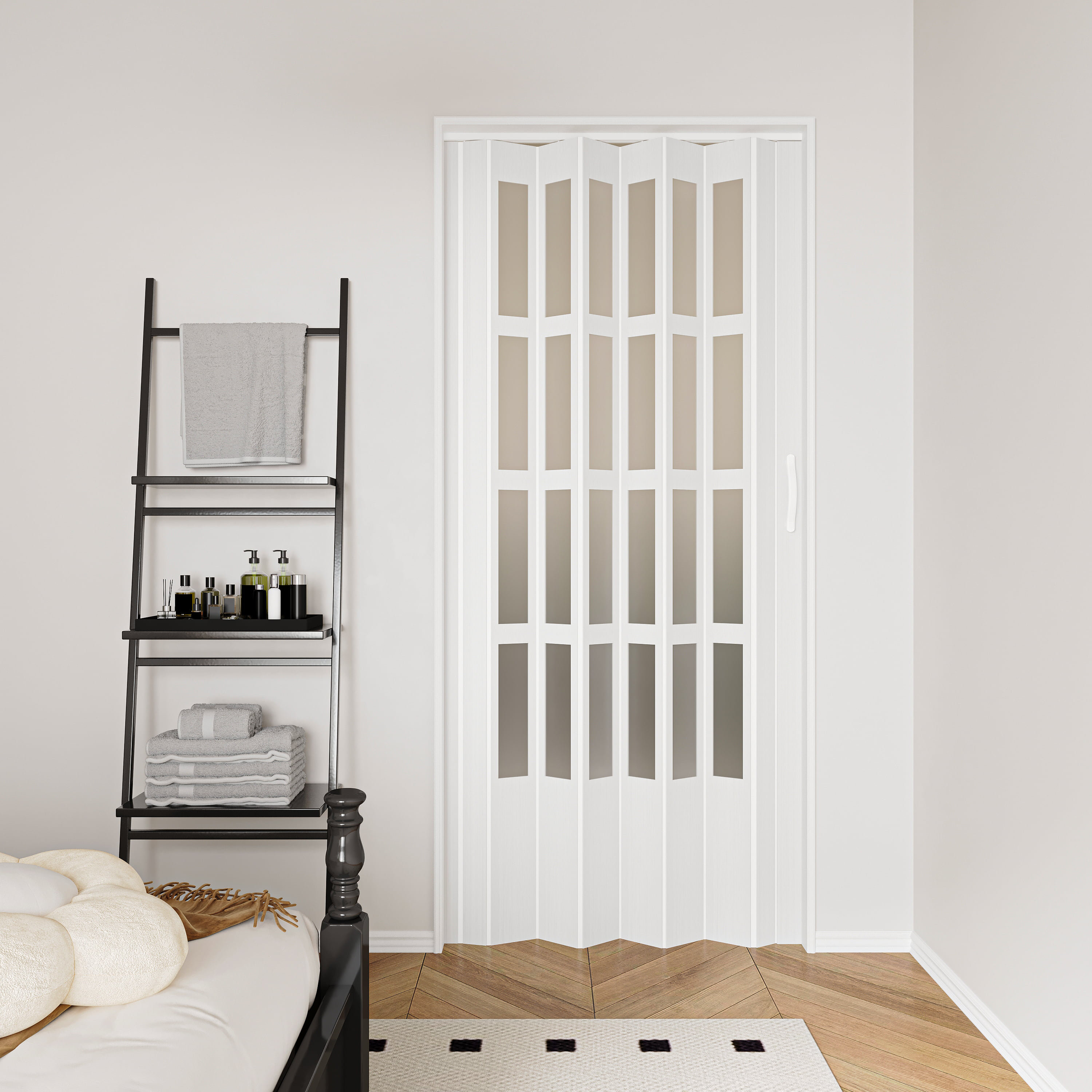 Win Stellar 36"x79" Hollow PVC/Vinyl Folding Accordion Door & Reviews